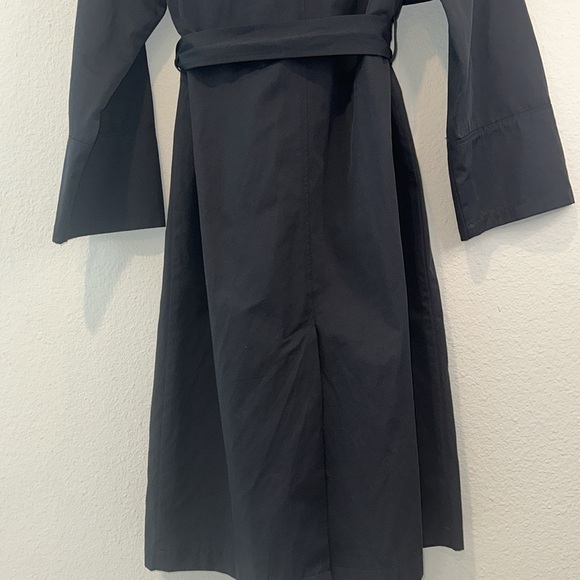 🗓️ Double-breasted Trench Coat in Navy Blue - Picture 6 of 11